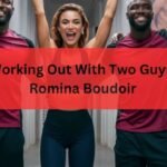 working out with two guys . romina boudoir